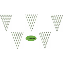 (6 x 3 Fan Trellis - GREEN) Garden Expanding Trellis Green - Pack of 5