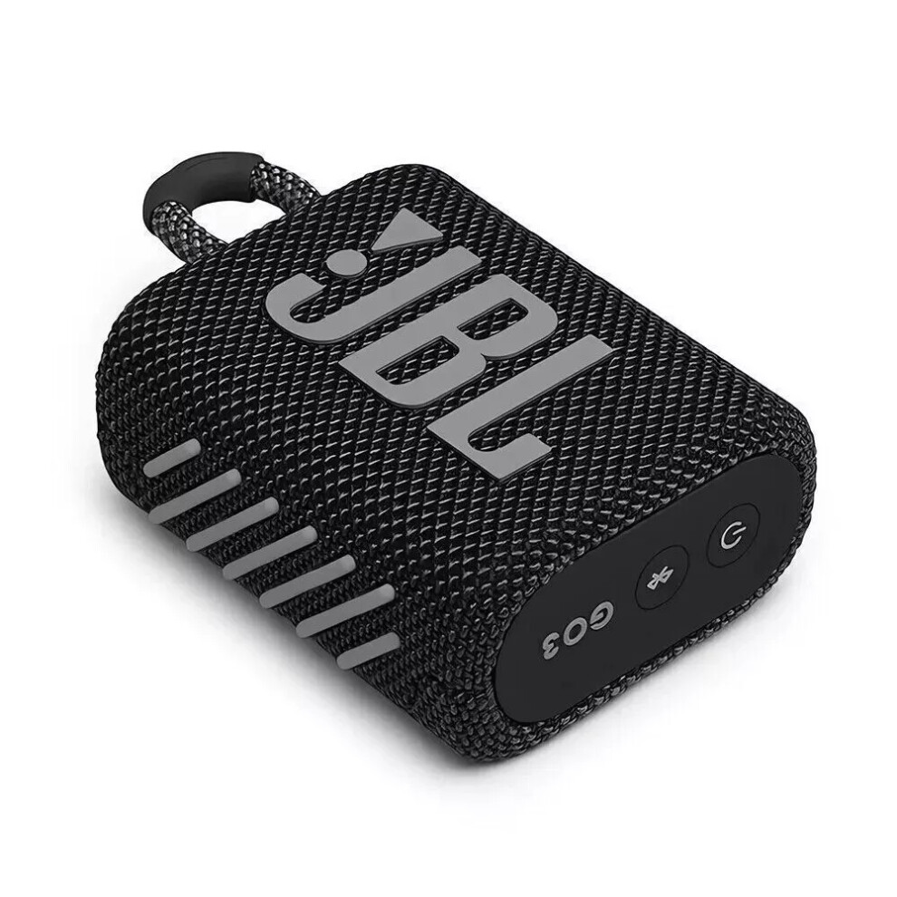 (Black) NEW JBL Go3 Portable Bluetooth Waterproof Speaker Wireless Mini Outdoor Cannon