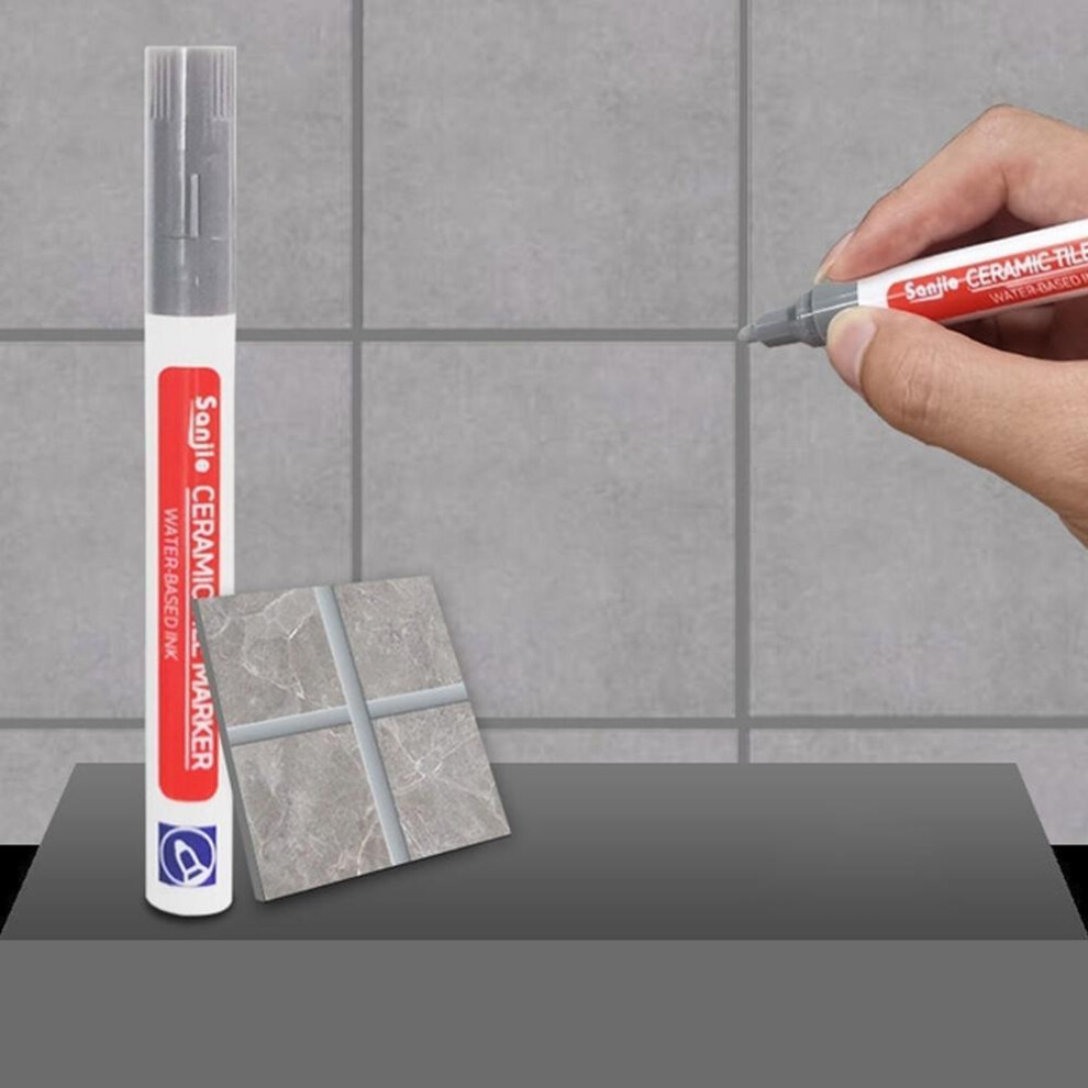 (Dark Grey) 1Pcs Waterproof White Wall Tile Marker Pen Grout Restorer Gap Repair For Bathroom Floor Seam Paint Filling Construction Tools
