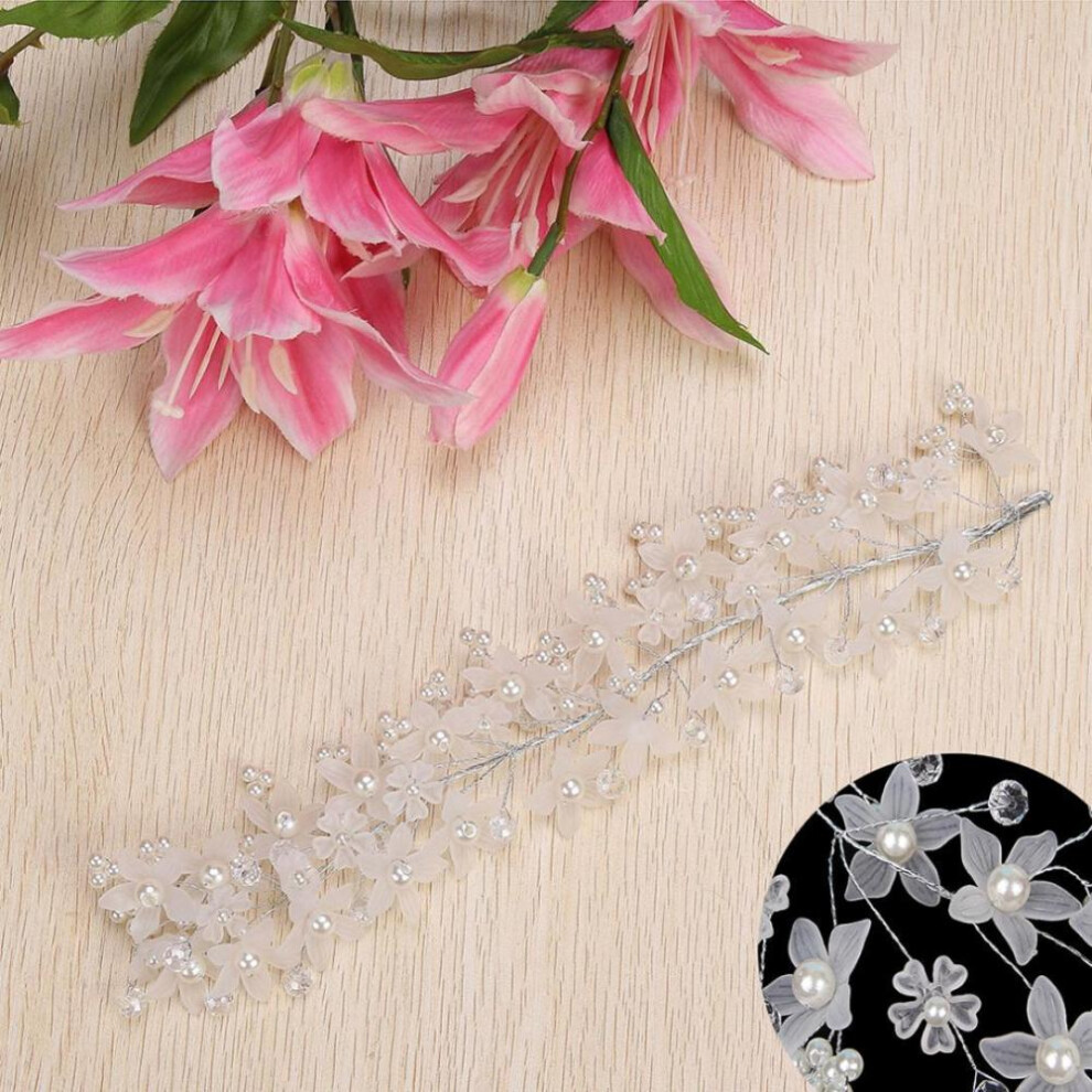 Fashion Faux Pearl Flower Headwear Women Bridal Wedding Party Hair Accessories