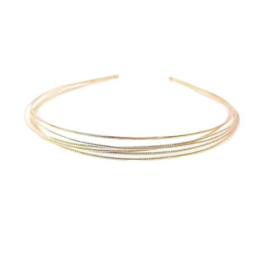 Multilayer Metal Headband For Women