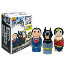 Justice League Pin Mate Wooden Figure Set of 3 - Convention Exclusive