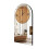 Arched Brown Tinted Wall Clock Silver Mirror Decorative Clock 6