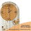 Arched Brown Tinted Wall Clock Silver Mirror Decorative Clock 10