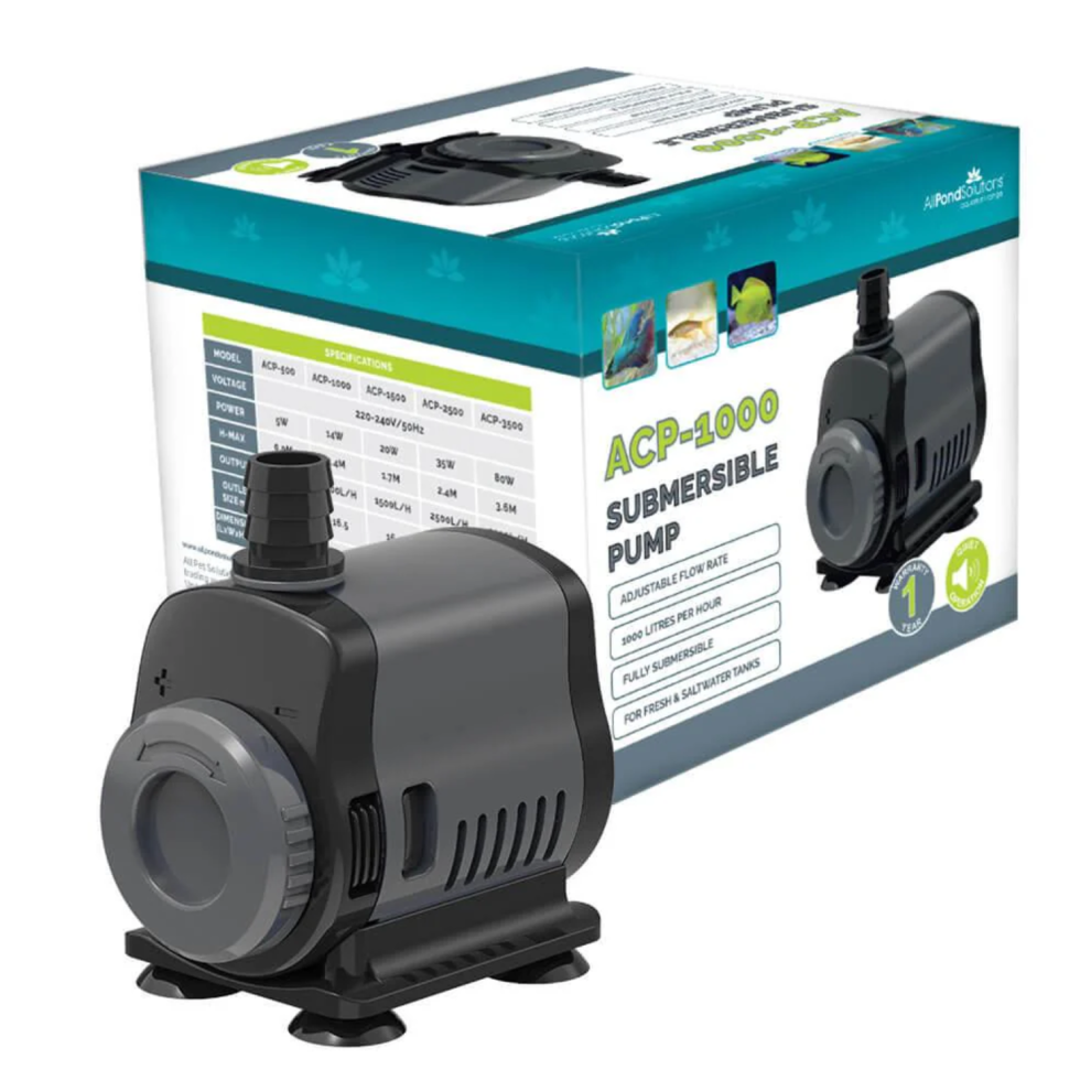 AllPondSolutions 1000 L/H Aquarium Water Pump -ACP-1000