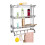 Living And Home (3 Tier) Chrome Towel Rail Holder Wall Mounted Bathroom Rack Shelf 4