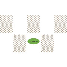( 6 x 1 Expanding Trellis - TAN) Garden Expanding Trellis Tan - Pack of 5