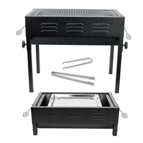 Large BBQ Grill Portable Charcoal Barbecue Garden Picnic Steel Stove Hot Plate