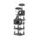 (Dark Grey) 208cm Tall 5 Floors Cat Tower Cat Tree Indoor 1