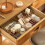 Living And Home 6PCS Clear Drawer Organizer Storage Container Box Multifunctional Organizer 3