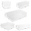 Living And Home 6PCS Clear Drawer Organizer Storage Container Box Multifunctional Organizer 6