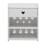 Living And Home (Flower) Bedroom Side Table Nightstand Storage Organizer with Drawer 5