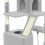 (Light Grey) 208cm Tall 5 Floors Cat Tower Cat Tree Indoor 5