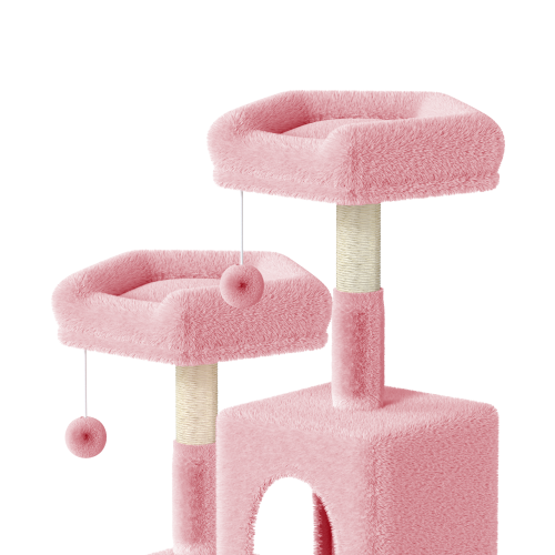 (Pink) 208cm Tall 5 Floors Cat Tower Cat Tree Indoor 2