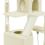 (Beige) 208cm Tall 5 Floors Cat Tower Cat Tree Indoor 3