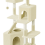 (Beige) 208cm Tall 5 Floors Cat Tower Cat Tree Indoor 6