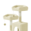(Beige) 208cm Tall 5 Floors Cat Tower Cat Tree Indoor 7