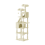 (Beige) 208cm Tall 5 Floors Cat Tower Cat Tree Indoor 1