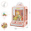 Living And Home Household Mini Clip Doll Claw Machine Pink 6