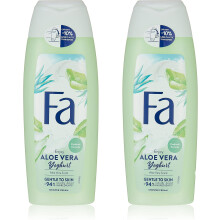 Fa Aloe Vera Yoghurt Aloe Vera Scent Shower Cream 250ml Pack Of 2 | Gentle To Skin | Prebiotic Formula | Refresh Your Body & Mind