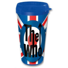 THE WHO TRAVEL MUG: TARGET (PLASTIC BODY)