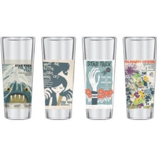 Set of 4 Star Trek The Original Series Fine Art Shot Glasses