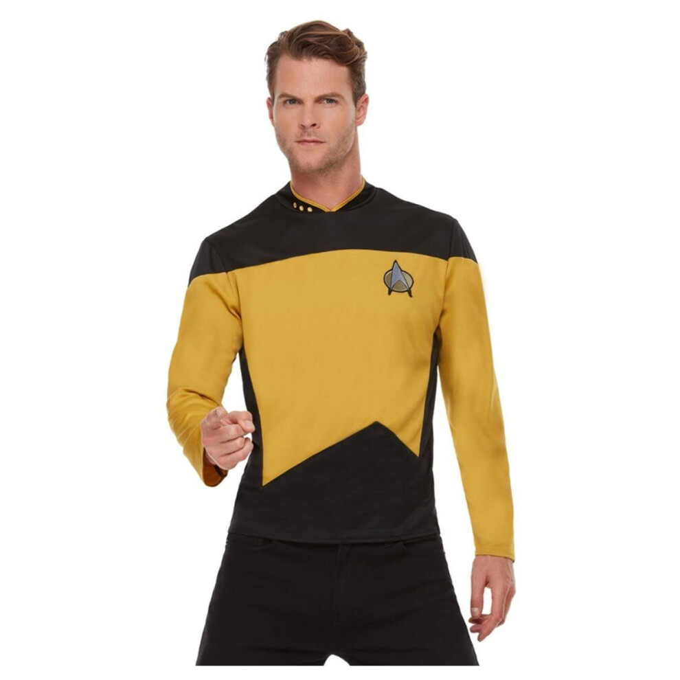Smiffy's (M) Sm52446 Star Trek The Next Generation Operations Uniform Starfleet Enterprize Gold