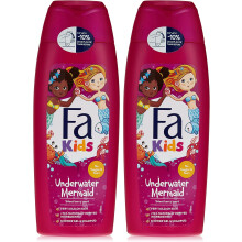 Fa Underwater Mermaid Sweet Berry Scent Kids Shower Gel 250ml Pack Of 2 | No Tangles & Tears |Baby Body Wash |Deep Cleanser |Soft Smooth Skin