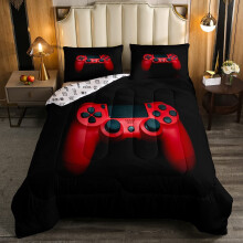 (Style 03, Double(200X200CM/3PCS)) Gamepads Kids Bedding Single Double Duvet Cover UK
