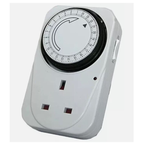 24 Hour Plug In Timer Switch Adapter UK 1