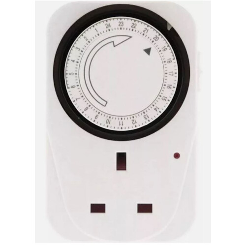 24 Hour Plug In Timer Switch Adapter UK 2