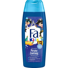 Fa Pirate Fantasy Wild Ocean Scent Kids Shower Gel 250ml |No Tangles & Tears |Baby Body Wash & Shampoo |Deep Cleanser |Soft Smooth Skin