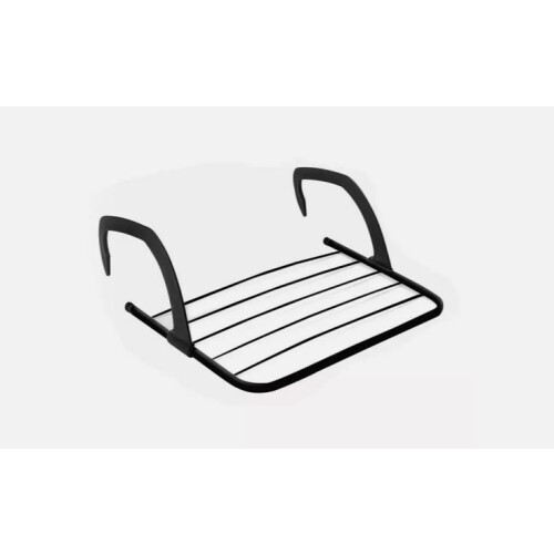 Black 5 Bar Airer Clothes Drying Rack For Radiators 2