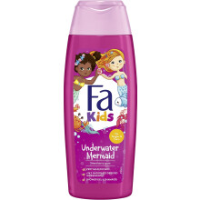 Fa Underwater Mermaid Sweet Berry Scent Kids Shower Gel 250ml | No Tangles & Tears |Baby Body Wash |Deep Cleanser |Soft Smooth Skin