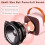Máquina de karaokê Bluetooth portátil com microfone sem fio, som nítido, presente de brinquedo (branco) 5