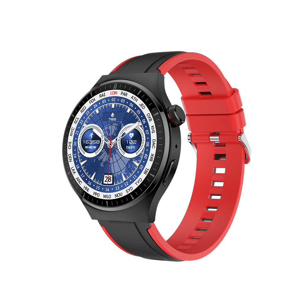 Chronus Smartwatch With Bluetooth Calling, 256Mb Memory, And Music Playback(Red) Red 6976918034168