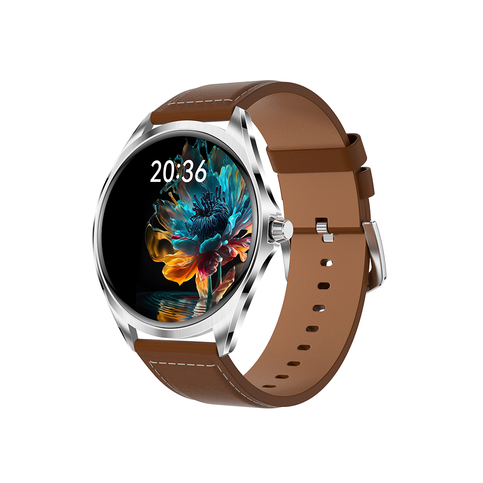 Chronus Smartwatch With 1.43-Inch Amoled Screen, Bluetooth Calling, And Sports Modes(Brown) Brown 6976918034120