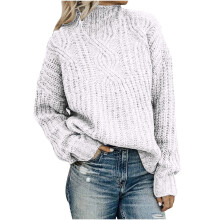 (#a01, 3XL) Scyoekwg Christmas Sweaters for Womens Turtle-Neck Christmas Print Recreational Pullover Knitting Sweater Long Sleeve Tops Red L