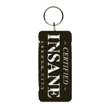 DC Comics Batman Arkham City "Certified Insane" Keyring