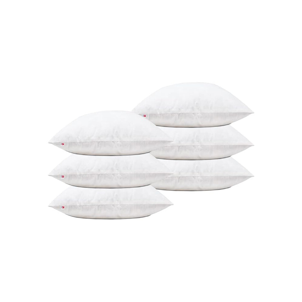 (Pack of 6,18 x 18 - 45 x 45cm) Lancashire Textile Duck Feather Soft Cushion Pads