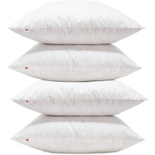 (Pack of 4, 16 x 16 ( 40 x 40cm)) Lancashire Textile Duck Feather Soft Cushion Pads