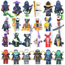 Set Of 24 Pcs Ninja Mini Figures Serpentine Series Building Blocks Toys