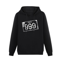 (XXX-Large) Men's 999 Punk Rock Band Hoodies Long Sleeve Pullover Loose Hoody Sweatershirt