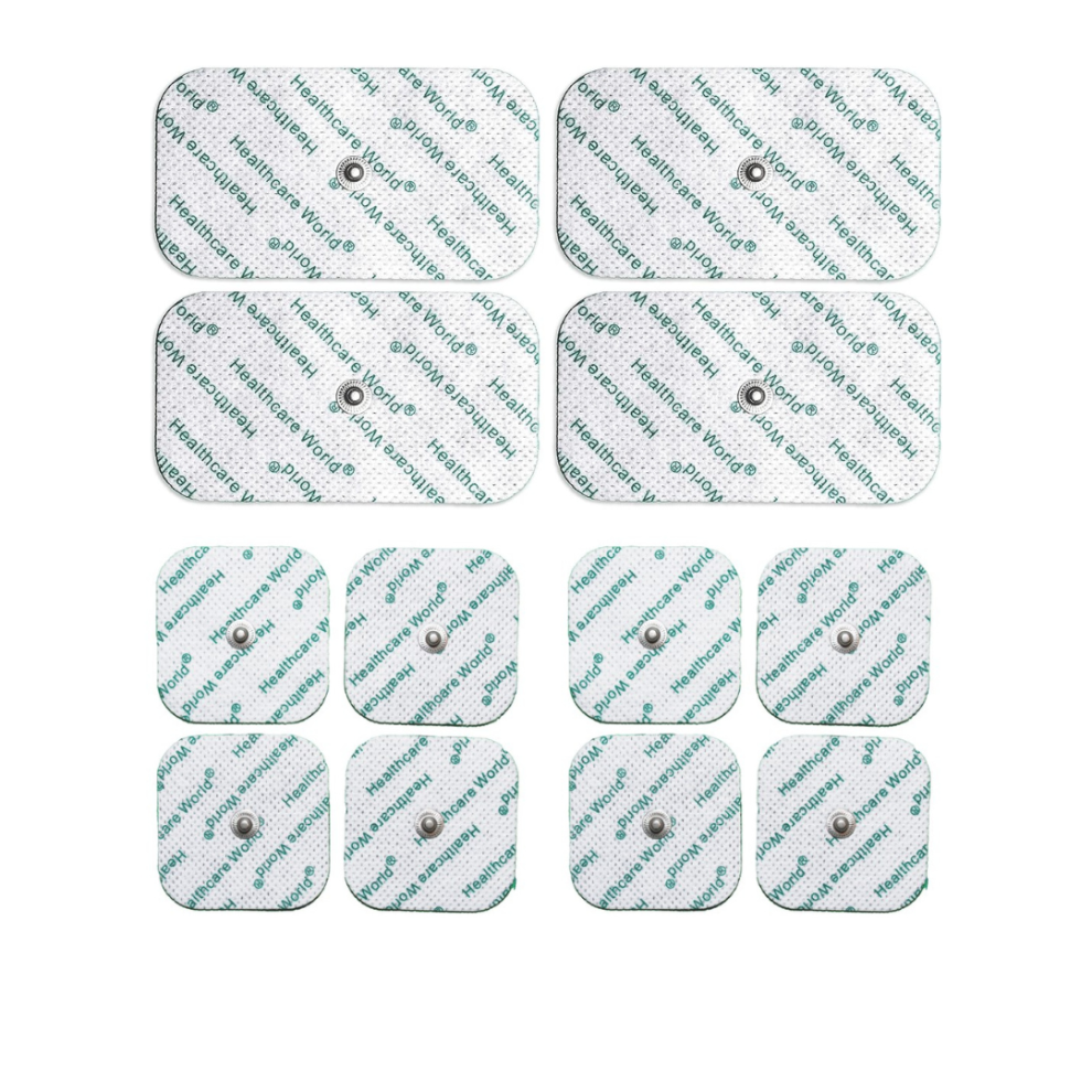 Tens Pads For Beurer and Sanitas Tens Machines -  8 Square & 4 Large