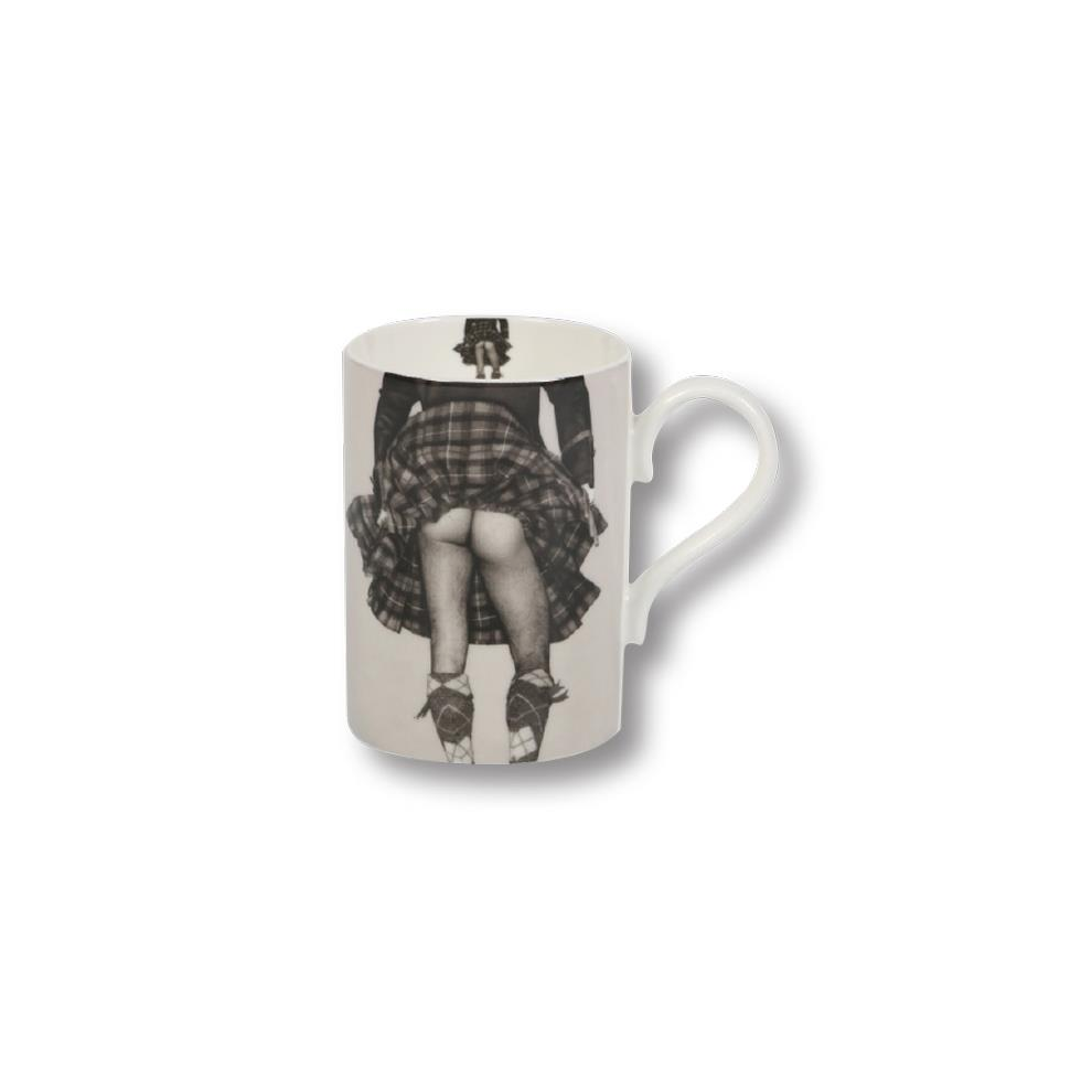 Shorefields Supplies Equestrian & Smallholder Supplies Cheeky Scottish True Scotsman Kilted Highland Swing Mug In Grey