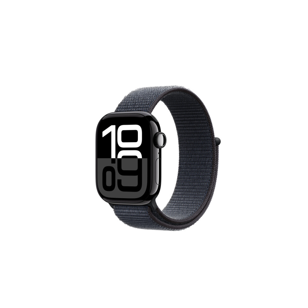 Apple Watch Series 10 GPS 42mm Jet Black Aluminium Case with Ink Sport Loop