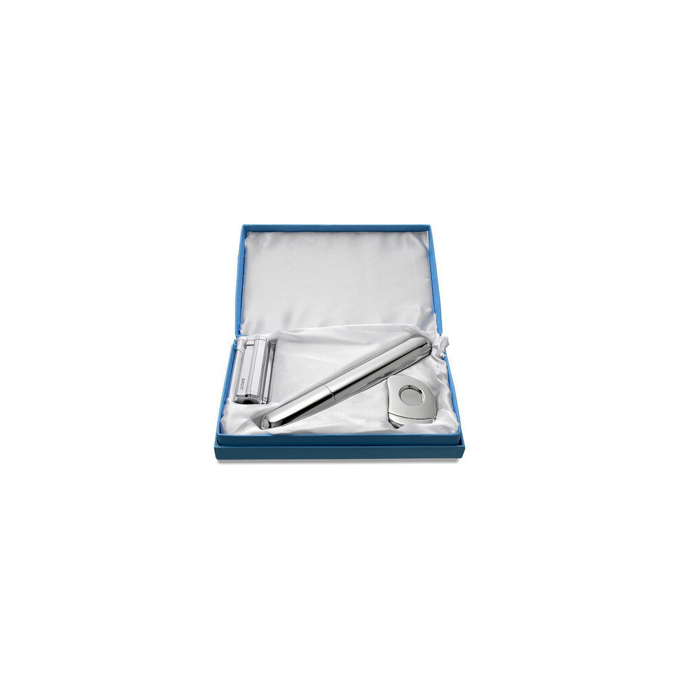 Knight Three Piece Chrome Cigar Gift Set