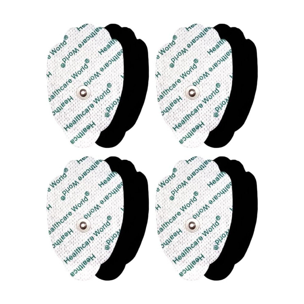 Healthcare World Tens Electrode Pads With 3.5Mm Stud Connection - Compatible With Beurer, Sanitas Devices