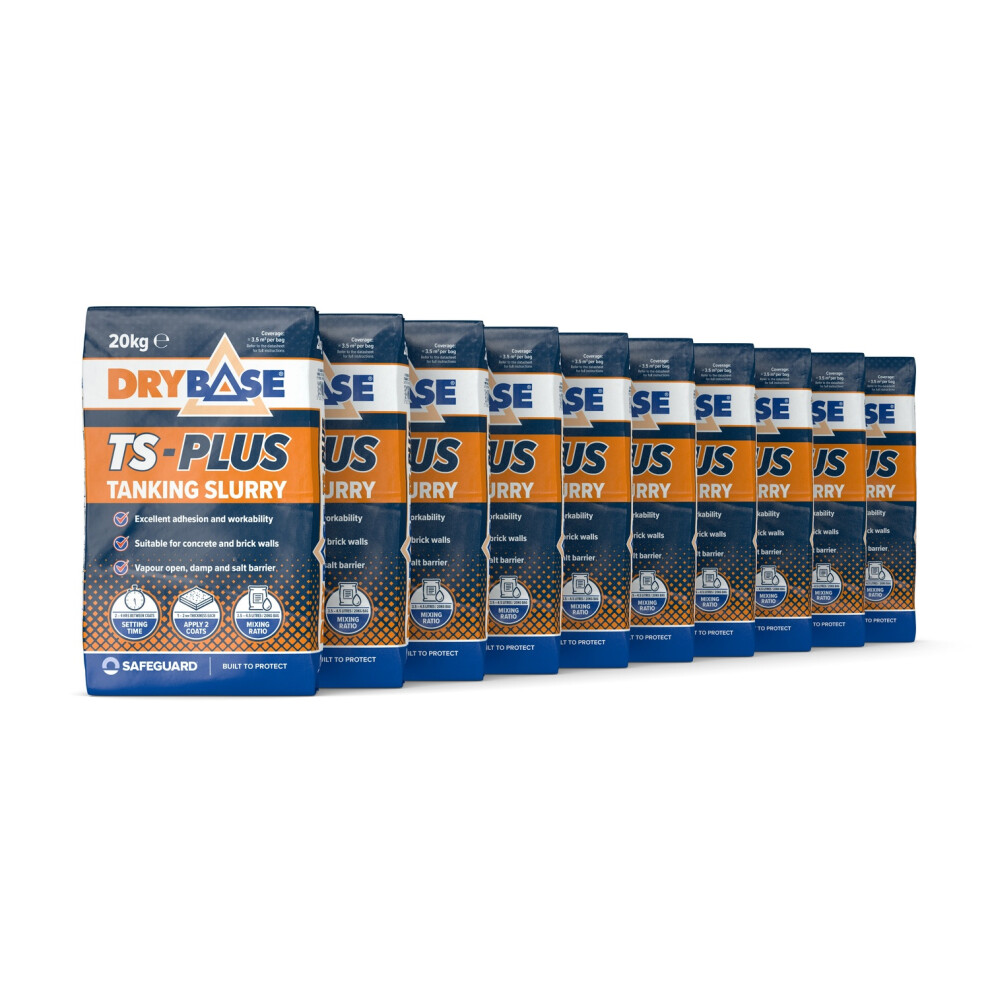 Drybase TS Plus Tanking Slurry 20kg x 10 Pack