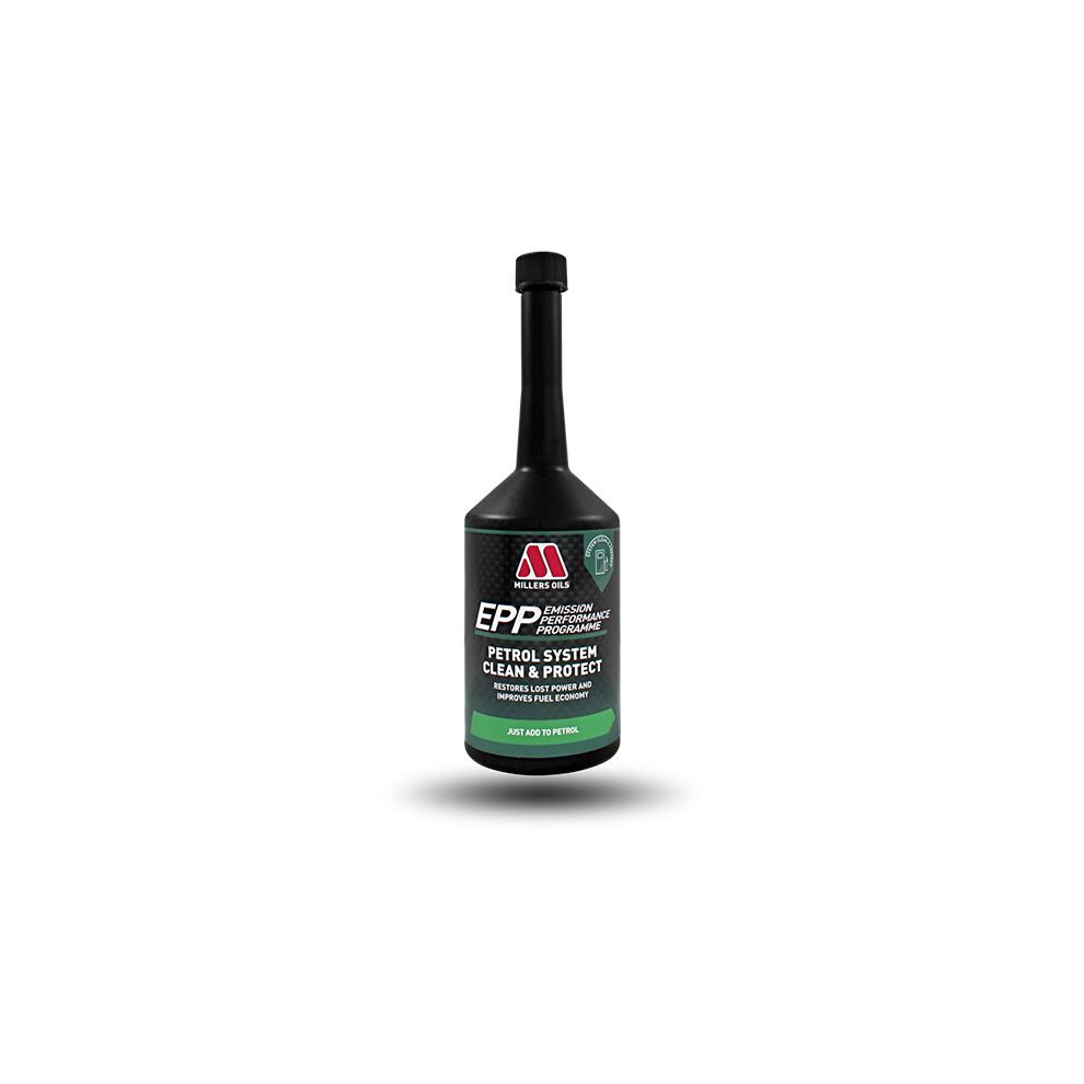 Millers Epp Petrol System Clean & Protect Cleans Injectors Carburetor 400Ml 5056820520742